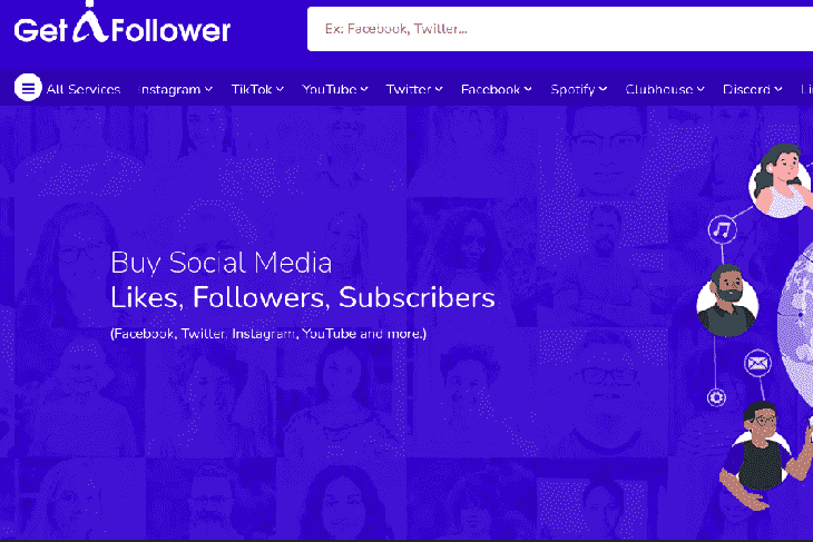 This is the homepage of Getafollower.com .