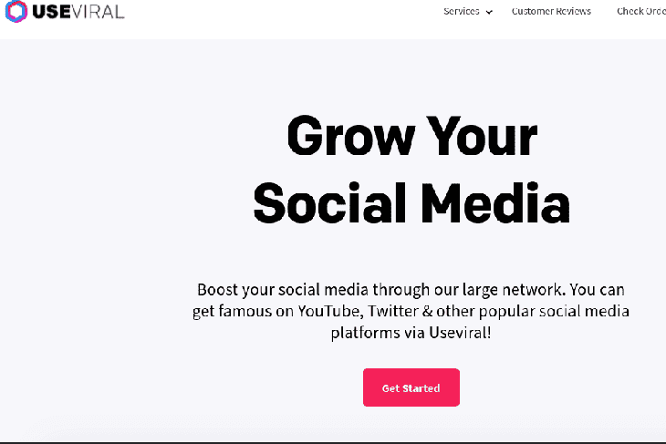 This is the homepage of UseViral.com.